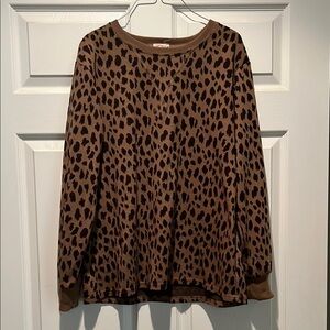 Leopard Print Women's Sweater